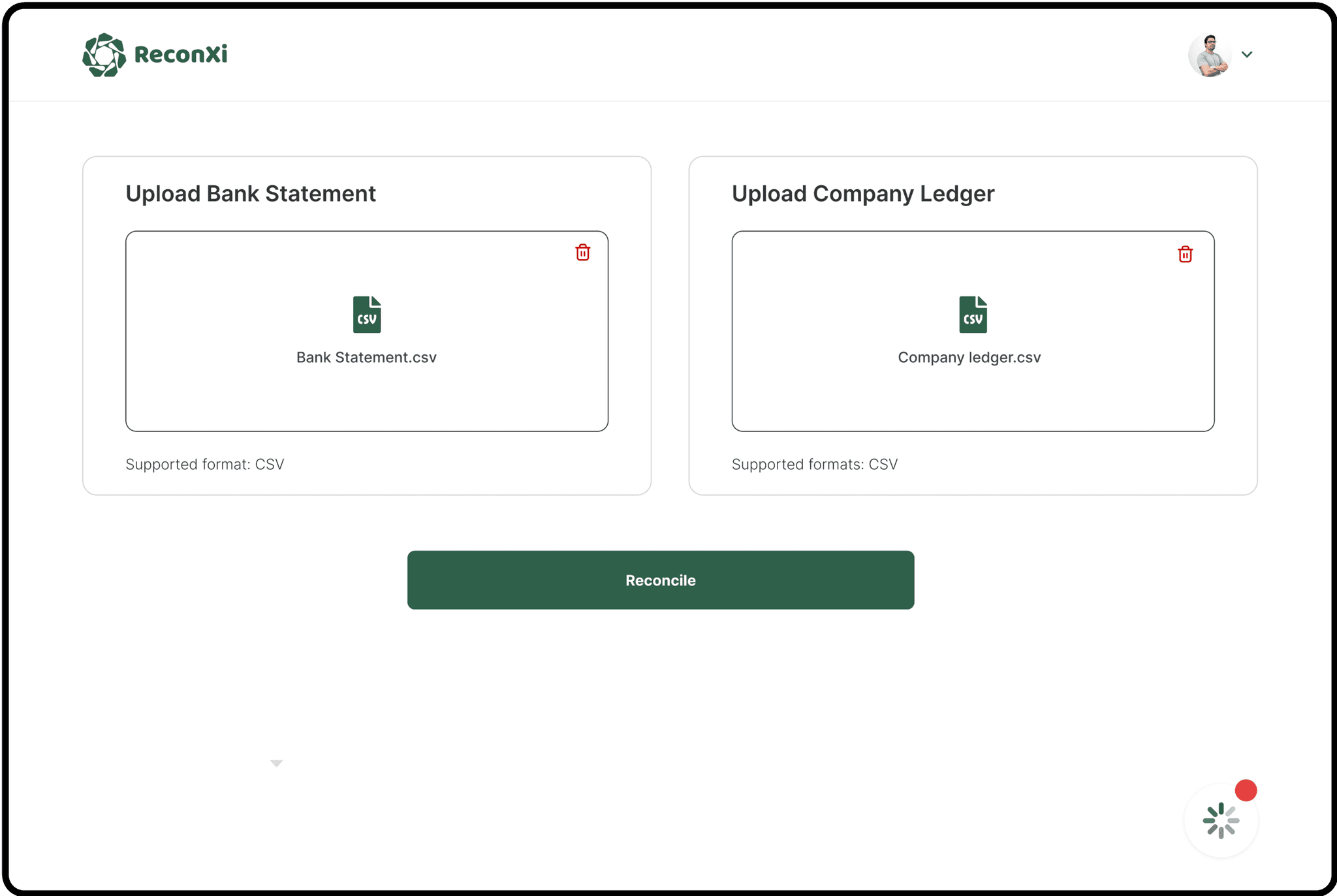 file upload page